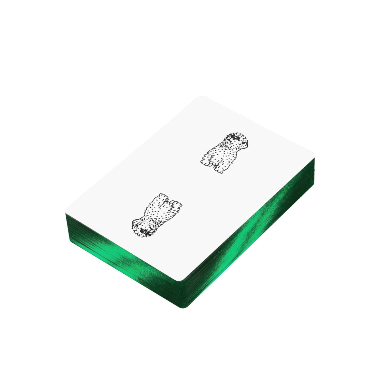 GREEN GILDED Muffin Playing Cards
