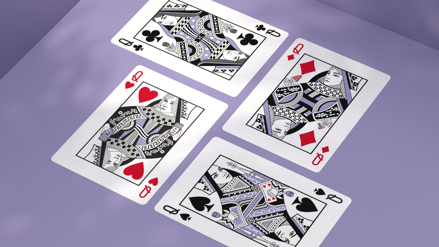 Black Roses Hotel V4 Playing Cards Queens