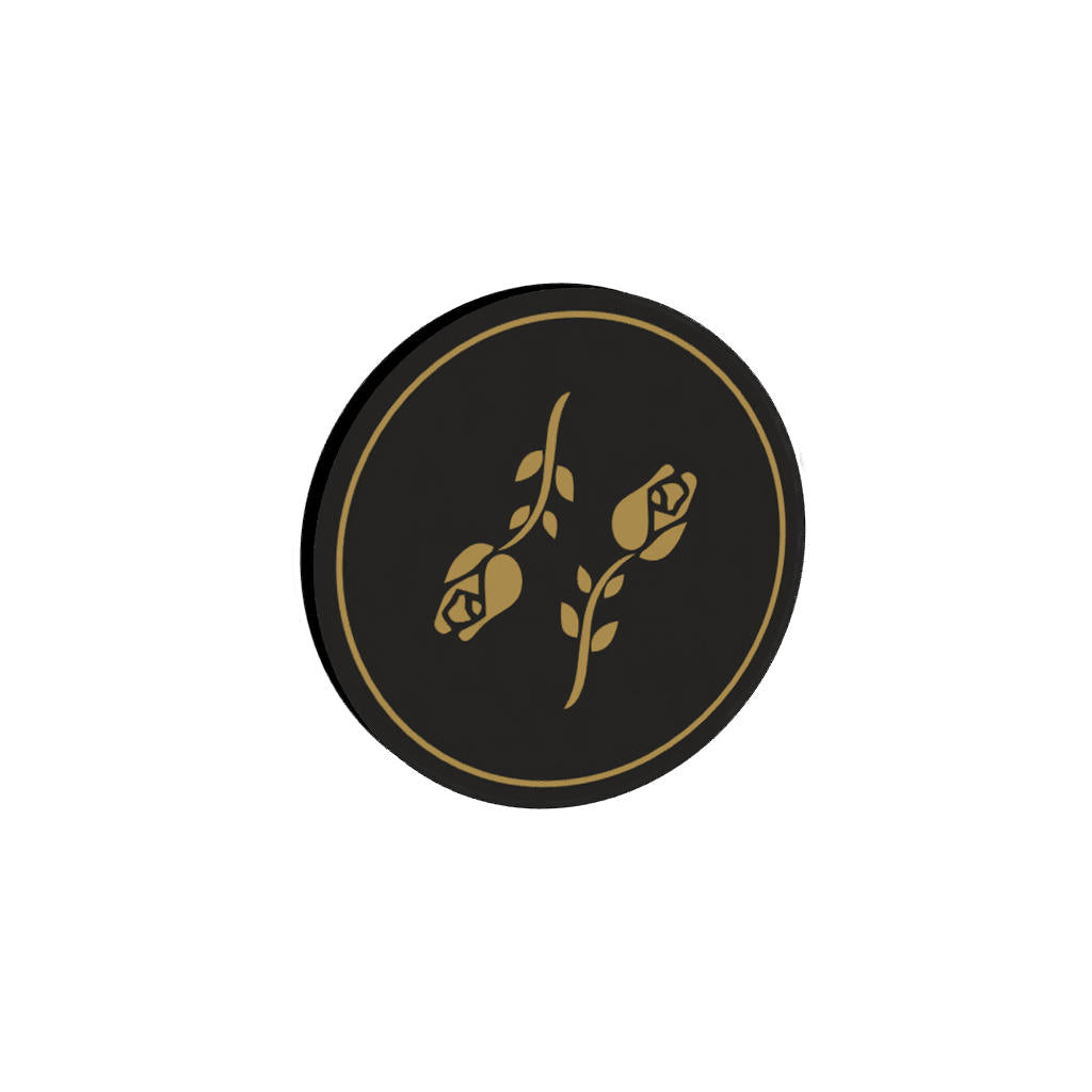 Black Roses Poker Chip