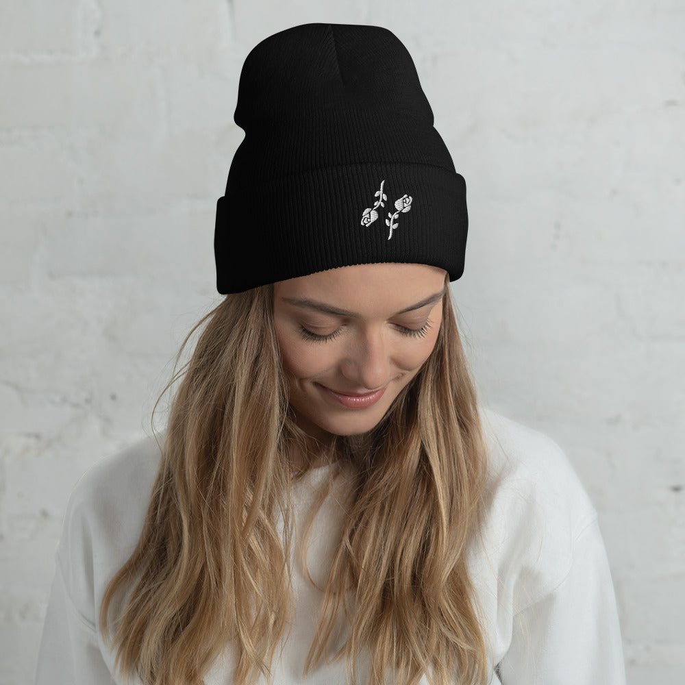 Black Roses Beanie