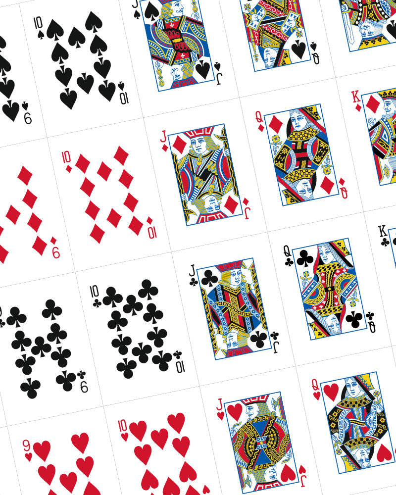 Redrawn Standard Face Card Templates