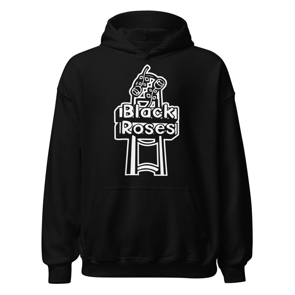 Black Roses Vintage Logo Hoodie