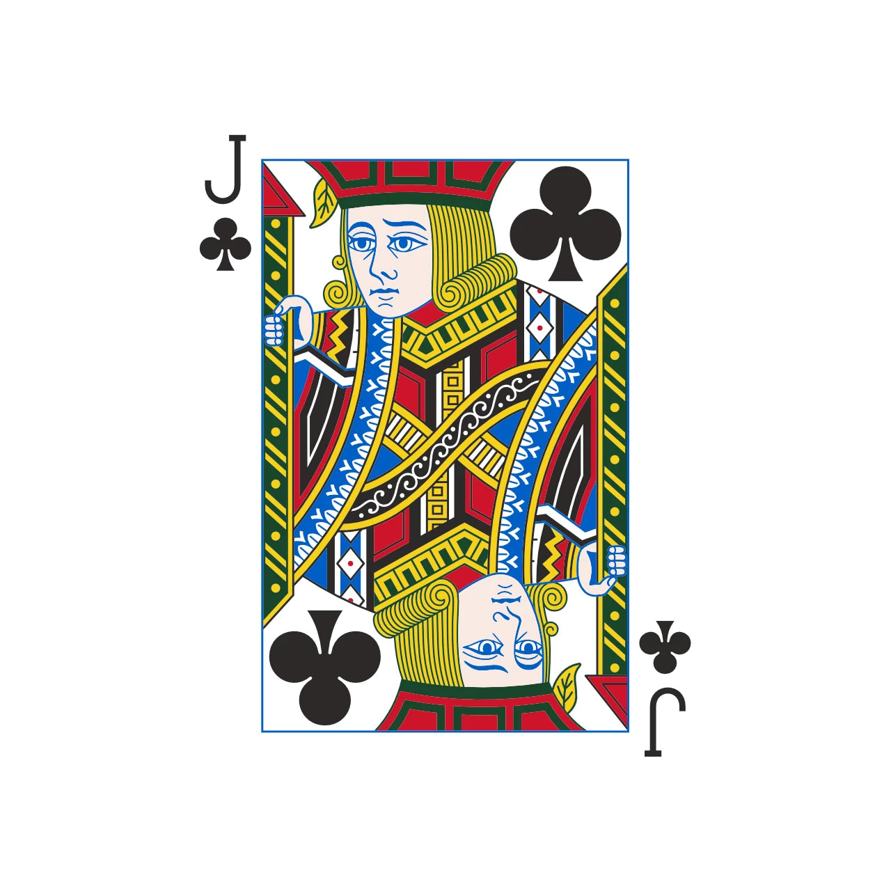 Congress Playing Cards Face Card Templates Jack of Clubs
