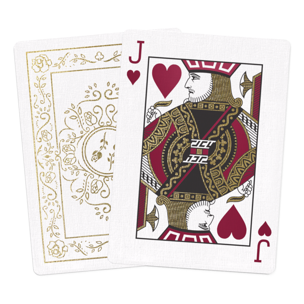 BR White Gold Jack of Hearts