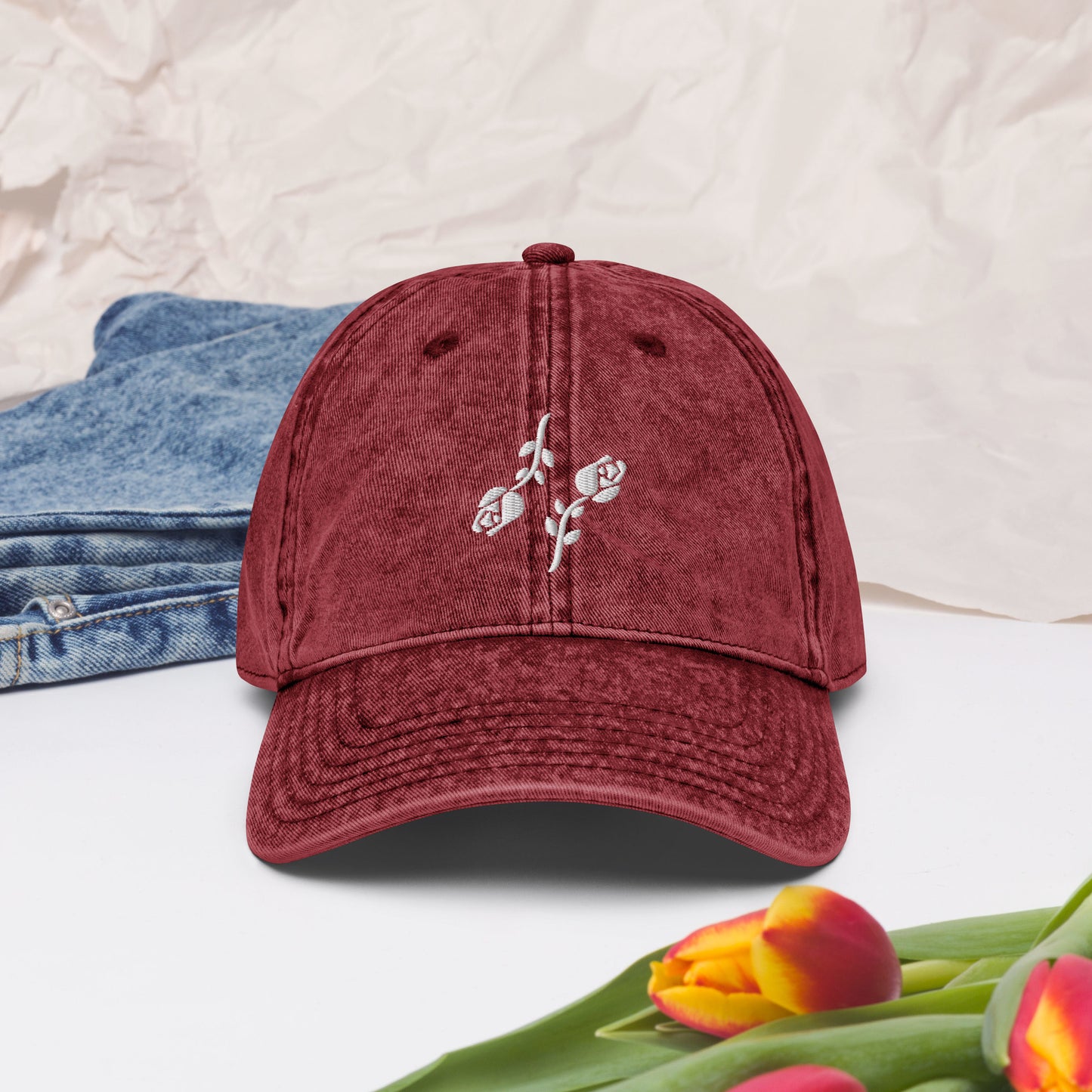 Vintage cotton twill cap