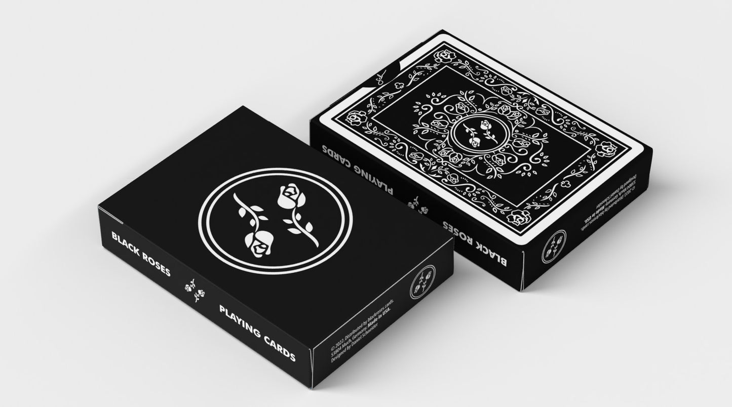 Black Roses Playing Cards V1