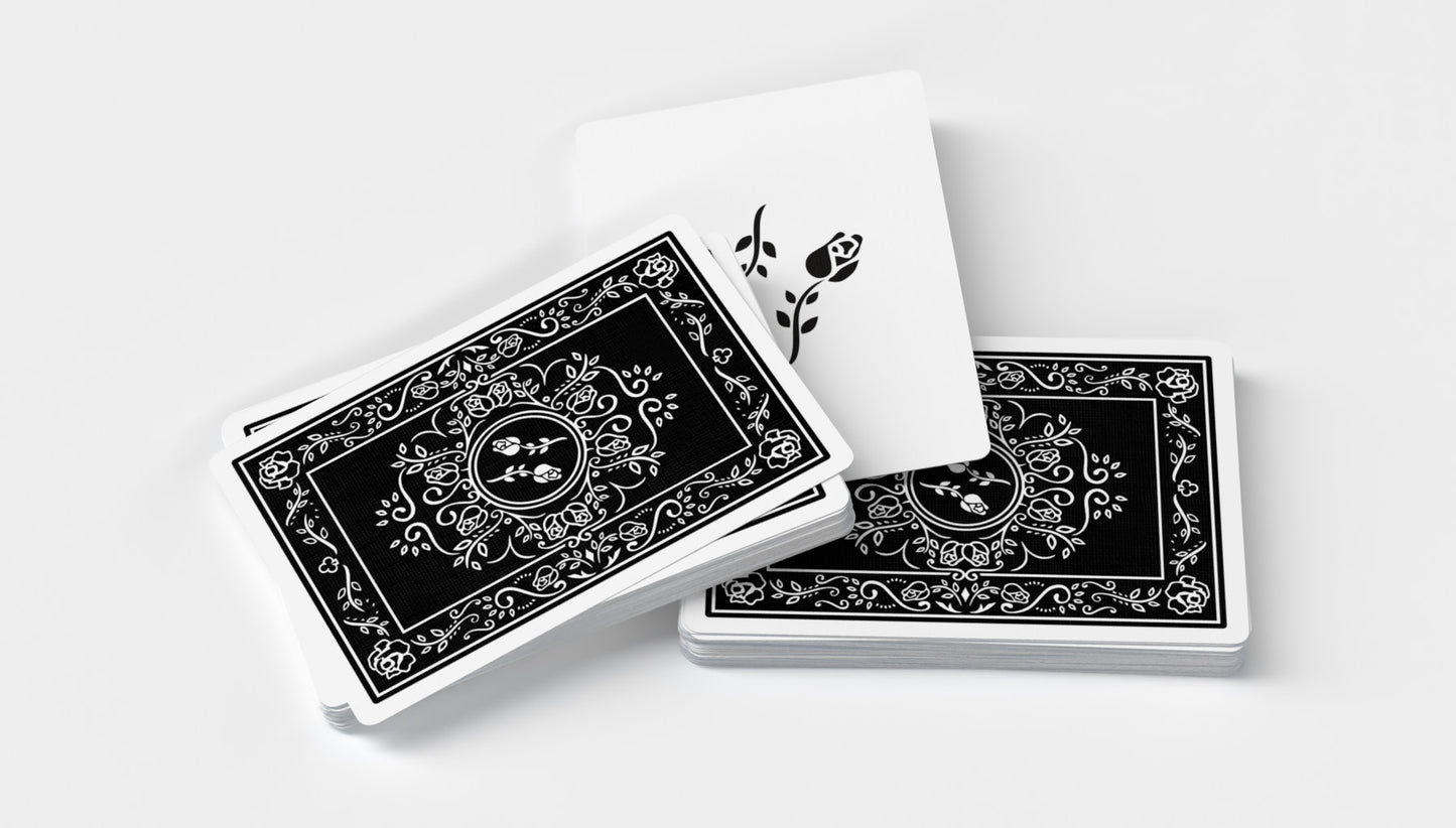 Black Roses Playing Cards V1