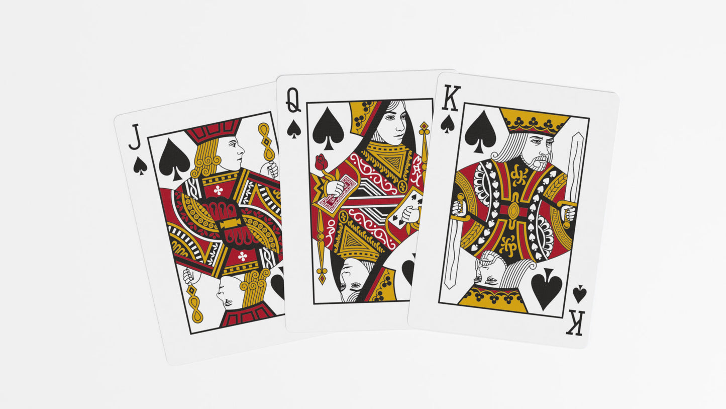 Black Roses Edelrot Playing Cards
