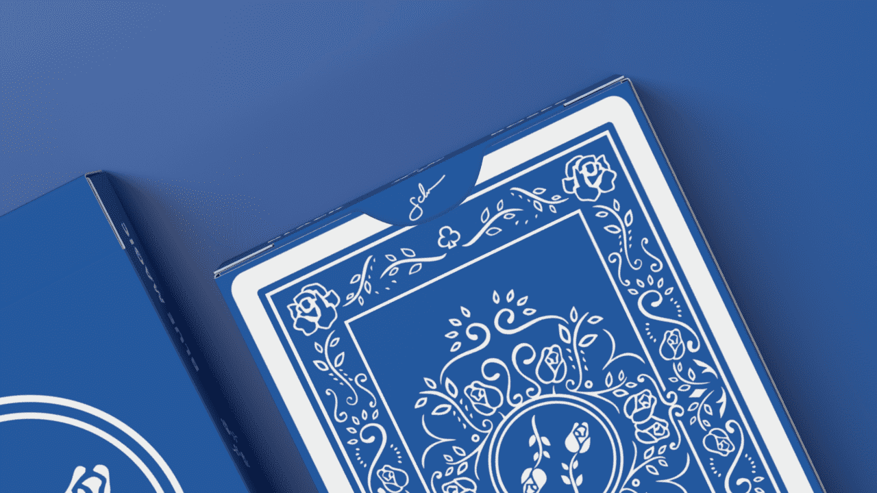 Black Roses Blue Magic Playing Cards Tuck Box