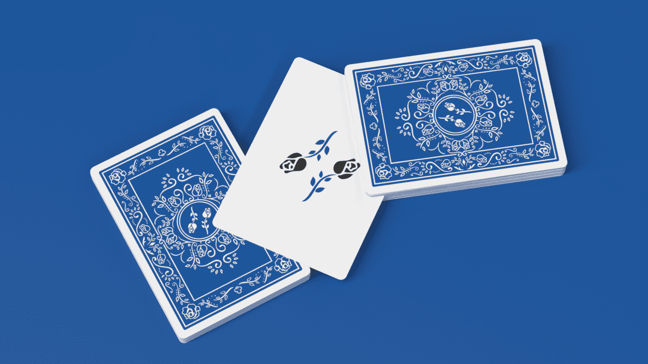 Black Roses Blue Magic Playing Cards Joker