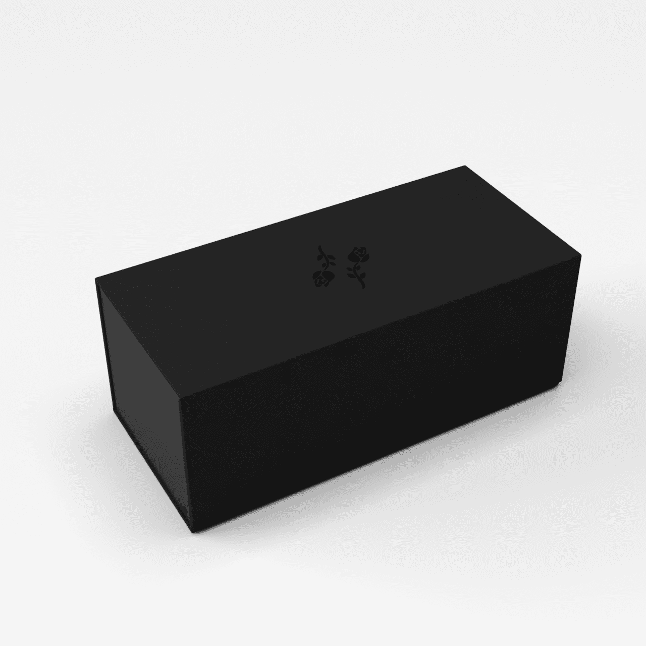 Magnetic Black Roses Brick Box