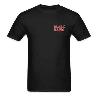 Black Roses Heavy Metal T-Shirt - black