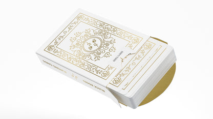 Black Roses White Gold Foil Playing Cards