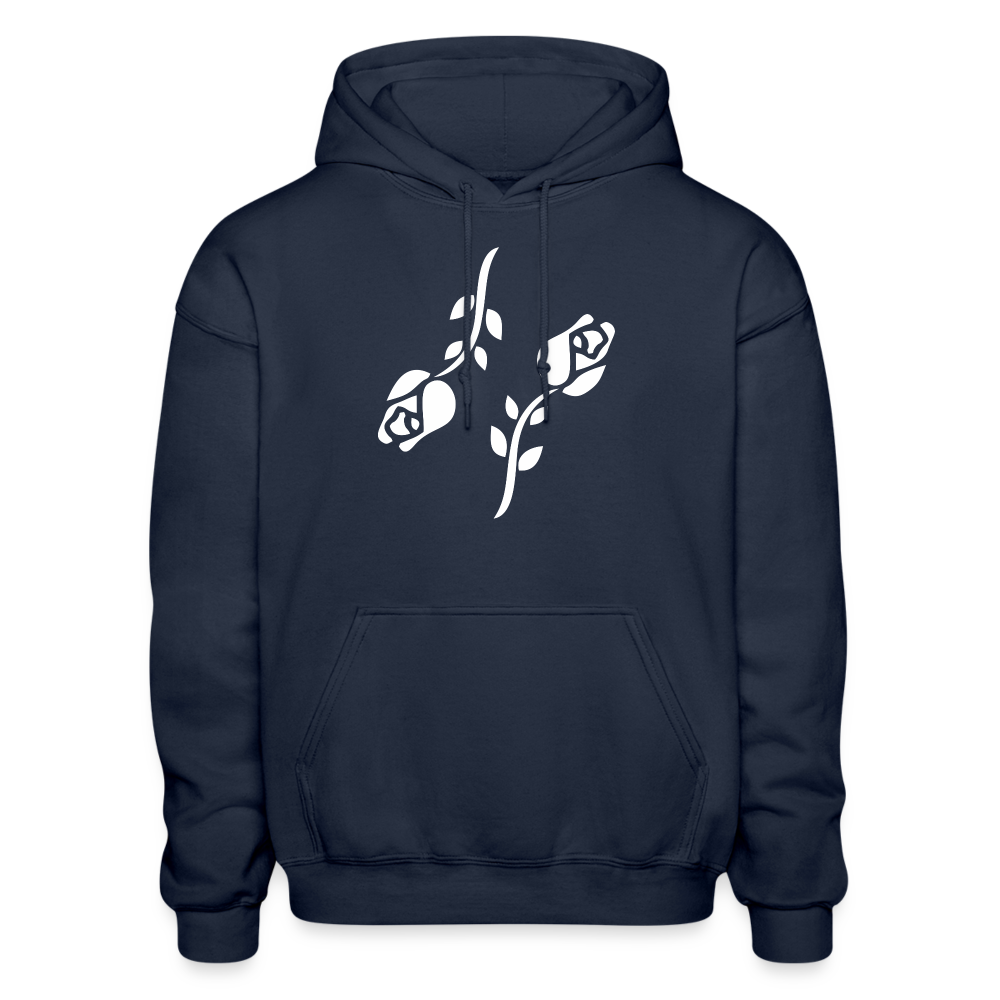 Black Roses Hoodie - navy