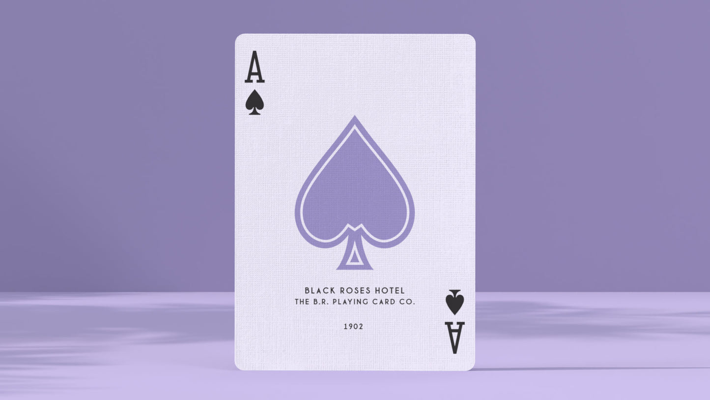 Black Roses Hotel V4 Playing Cards Ace of Spades