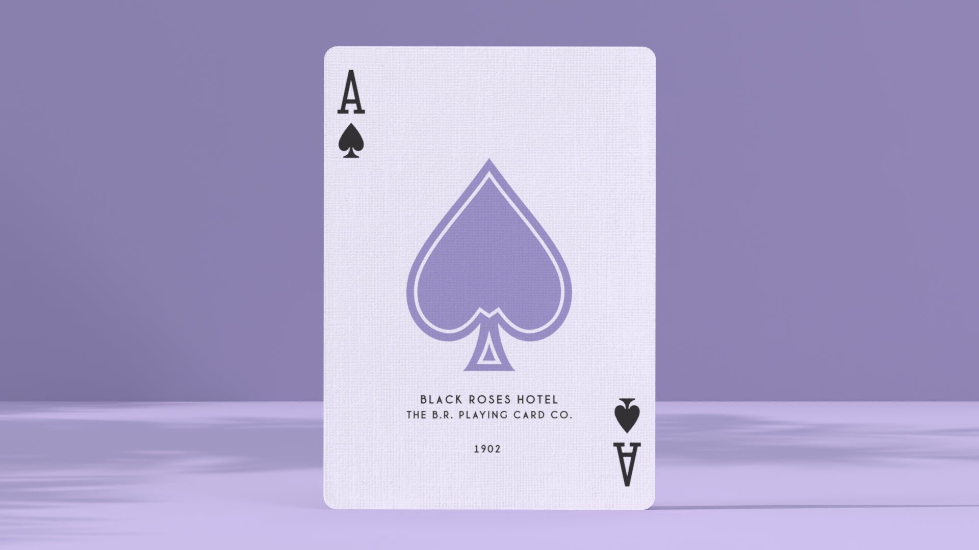 Black Roses Hotel V4 Playing Cards Ace of Spades