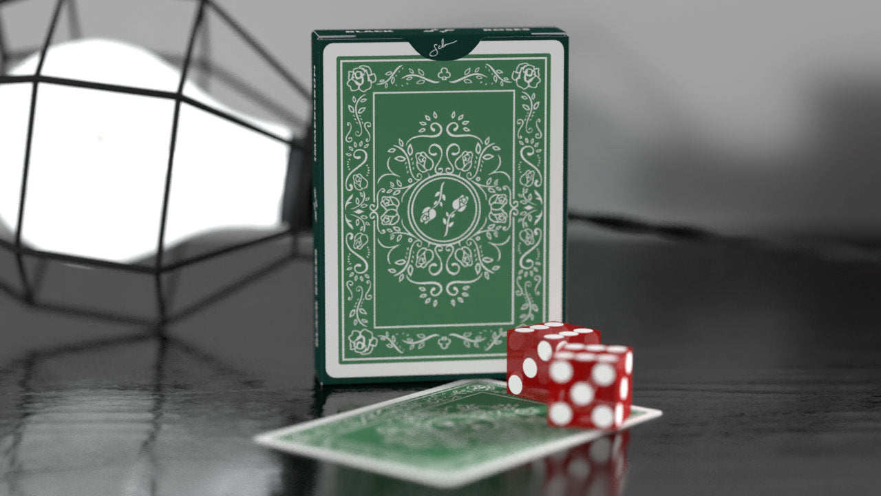 Black Roses Immergrün Playing Cards Tuck