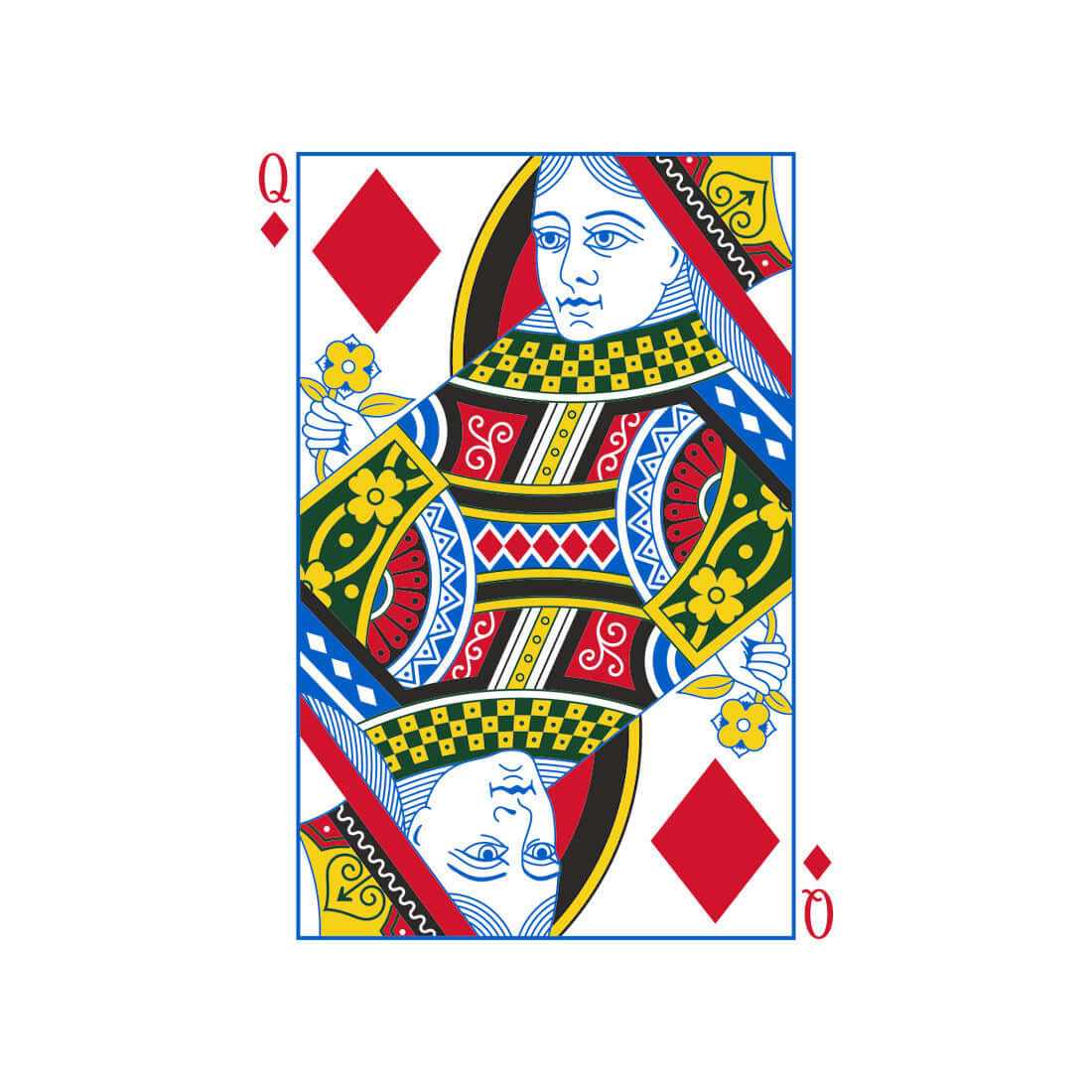 Redrawn 1885 Bicycle Face Card Templates