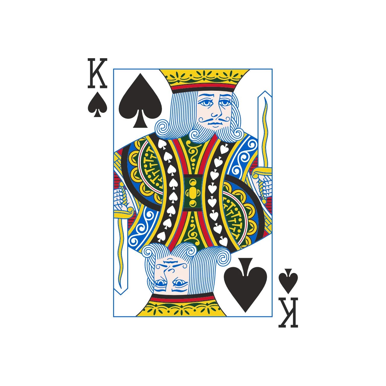 Congress Playing Cards Face Card Templates King of Spades