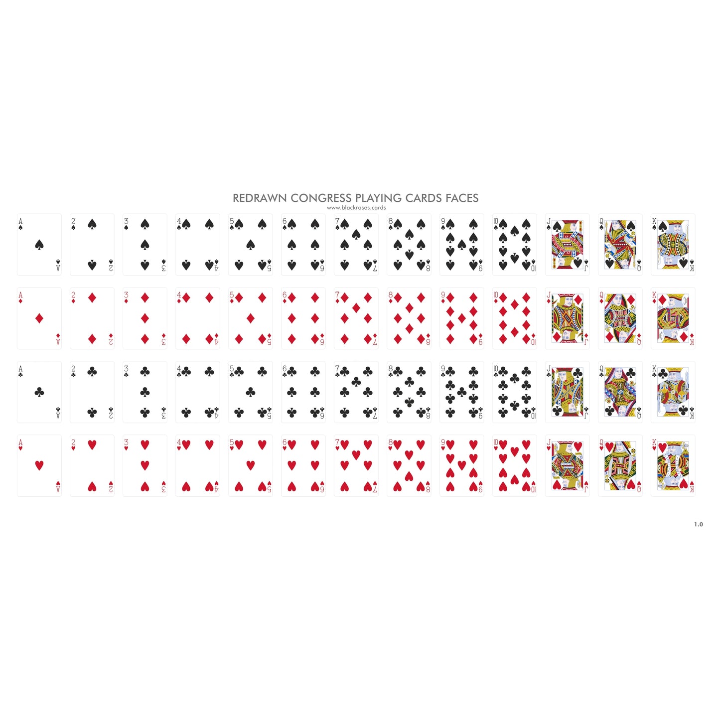 Congress Playing Cards Face Card Templates