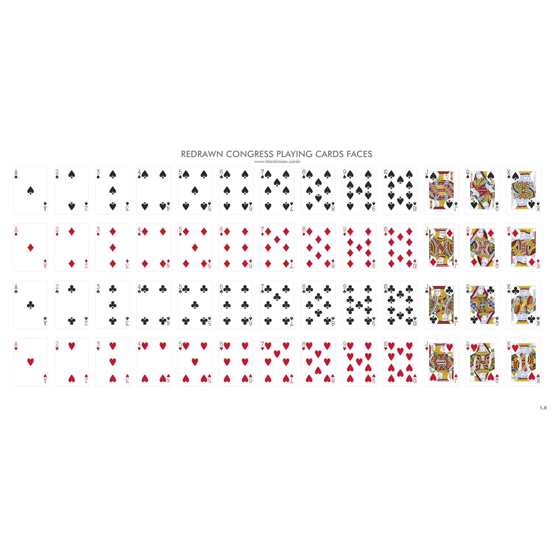 Congress Playing Cards Face Card Templates
