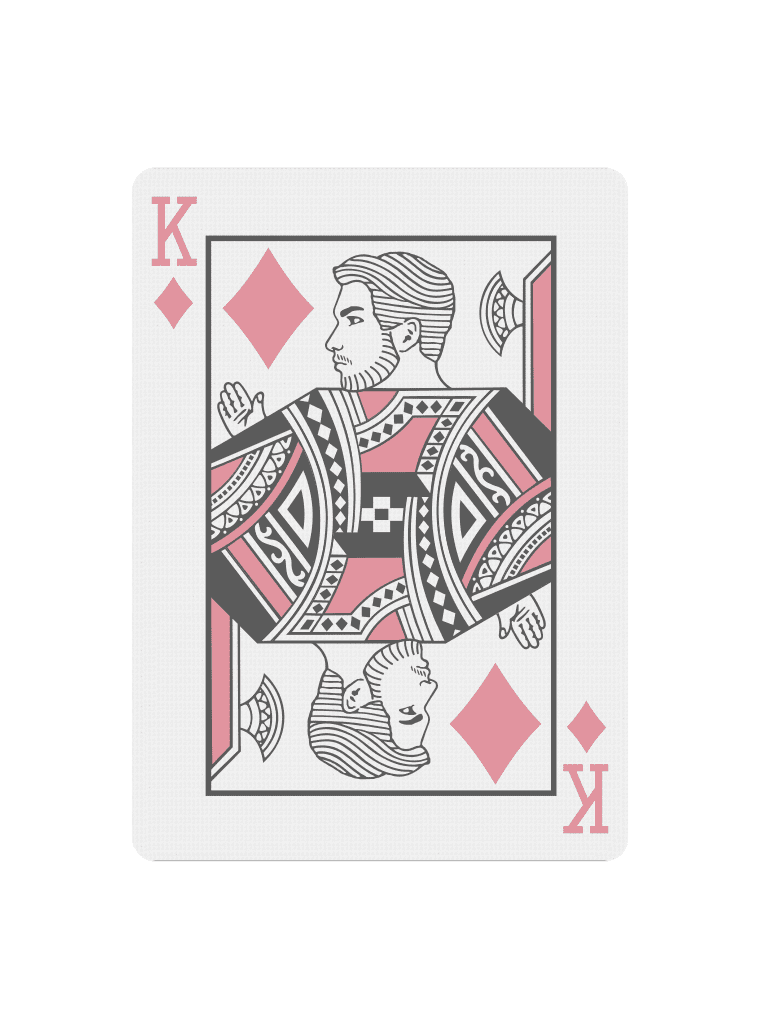 Custom Court Card With Your Face - Black Roses Playing Cards