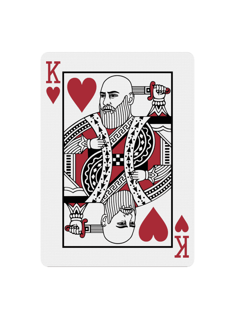 Custom Court Card With Your Face - Black Roses Playing Cards