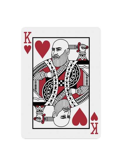 Custom Court Card With Your Face - Black Roses Playing Cards