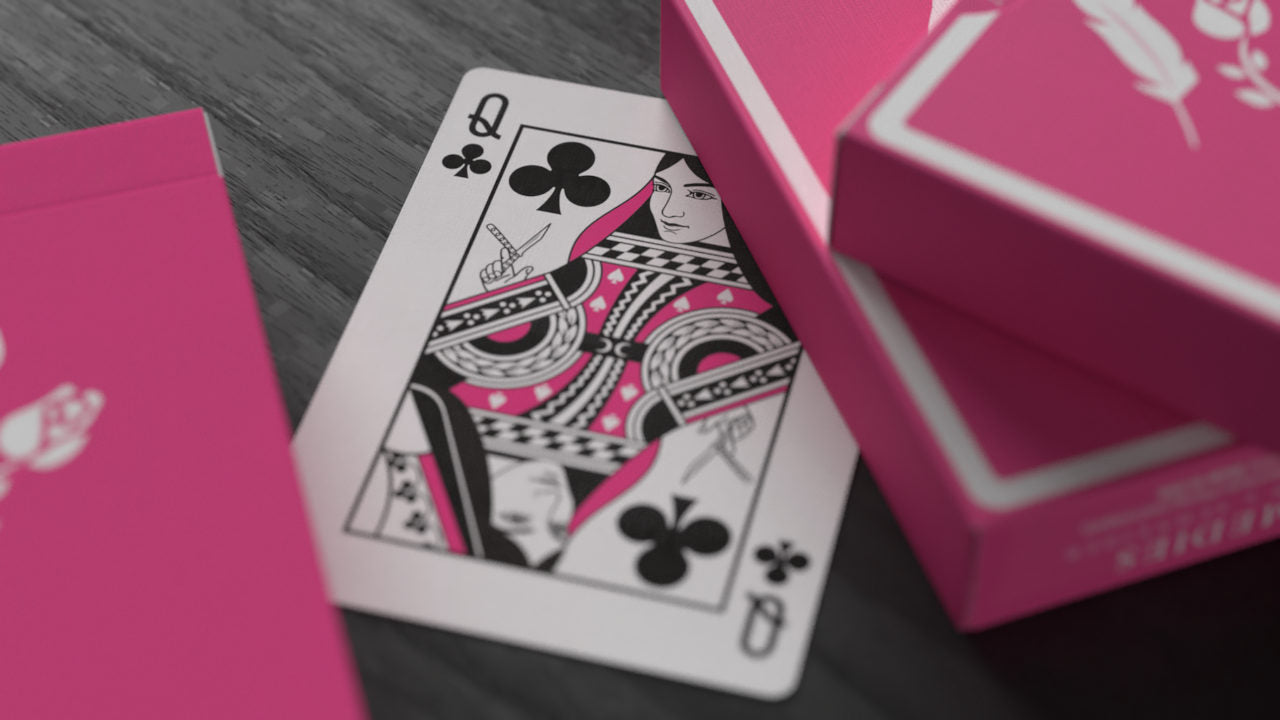 Pink Remedies by Madison x Schneider | Black Roses Playing Cards