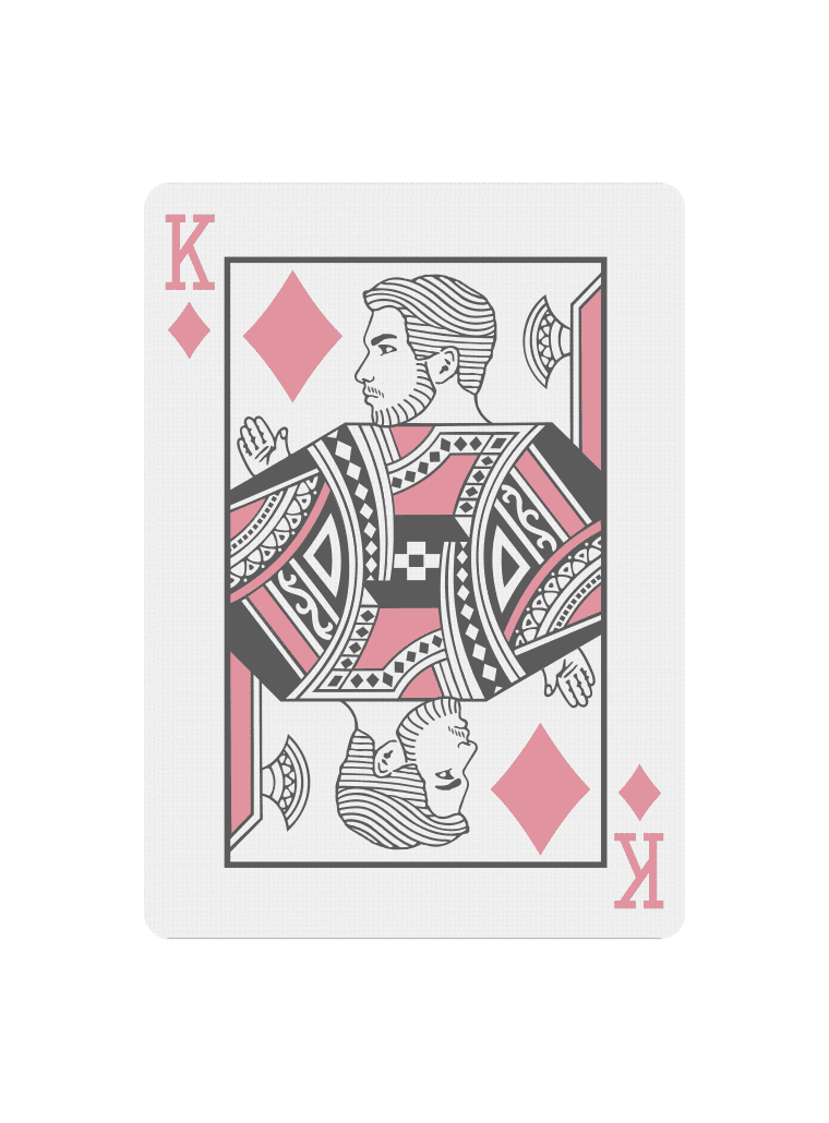 Custom Court Card King of Diamonds