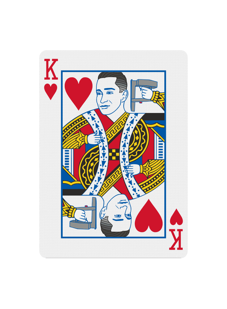 Custom Court Card King of Hearts