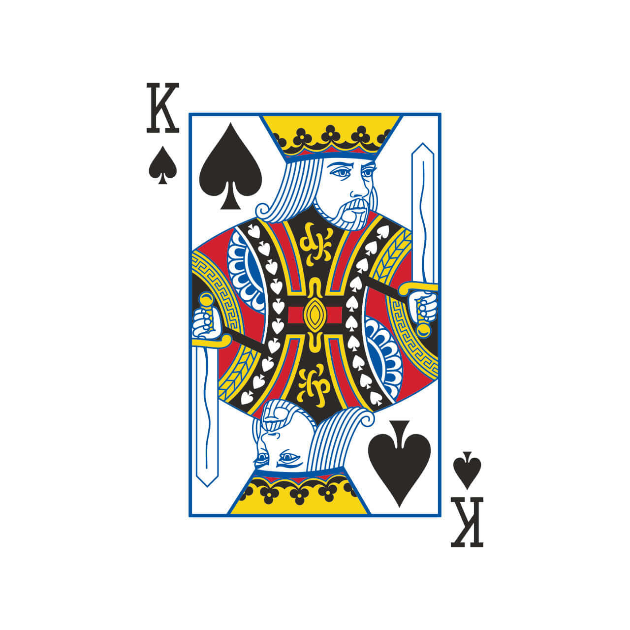 Custom Court Card King of Spades