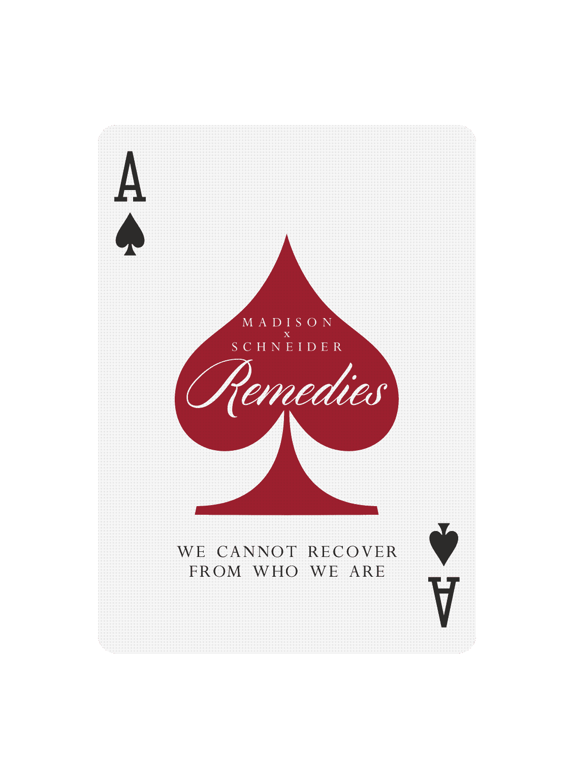 Remedies - Black Roses Playing Cards