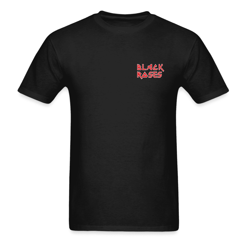 Black Roses Heavy Metal T-Shirt - black